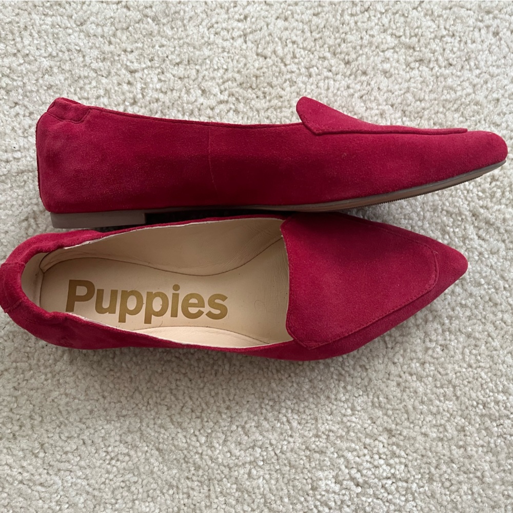 Hush Puppies Hazel Suede Pointed Flat 9 M, Fits like 8.5